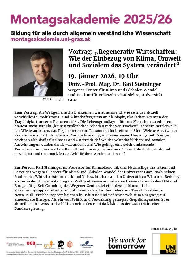 Save the Date: Regenerativ Wirtschaften, 19. Januar